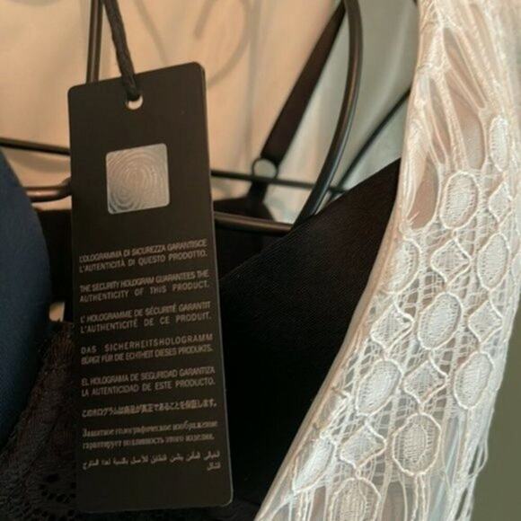 Just Cavalli by Roberto Cavalli Dress White Lace Gown Pleated Flounce - Picture 12 of 12